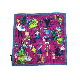 Hermès-Christian Lacroix scarf-Pink