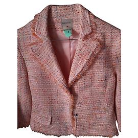 Autre Marque Biscote-Jacke mit Stitching-Stil Pink