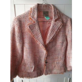 Autre Marque-Biscote jacket with stitching style-Pink
