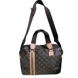 Sac, porte document, cartable, sac de voyage, laptop case, Louis Vuitton Marron