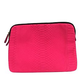 Emilio Pucci Housse pc en python Fuschia