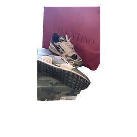 Baskets Valentino Kaki Multicolore Multicolore Kaki