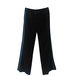Dolce & Gabbana-DOLCE & GABBANA Pantalones en terciopelo.-Negro