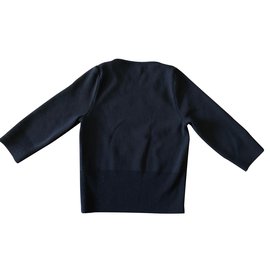 Autre Marque-kurzer Pullover mit 3/4 Ärmeln-Schwarz