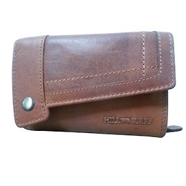 Autre Marque Brown leather wallet Hill Burry Brown