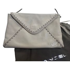 Pochette Lancel en cuir beige Beige