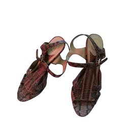 Ash-sandals-Python print