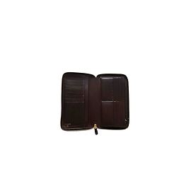 Chanel Large zip around wallet Black
