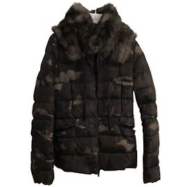 Moncler Camo Jacket Dark Green Polyester Size 2 Dark green