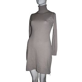 Autre Marque Jumper dress with turtleneck Grey