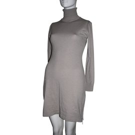 Autre Marque-Jumper dress with turtleneck-Grey