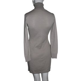 Autre Marque-Pulloverkleid mit Rollkragen-Grau