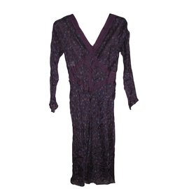 Alberta Ferretti-Silk maxi dress by Alberta Ferretti-Purple