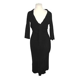 Robe Joseph à col châle Noir