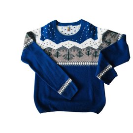 Autre Marque-LOOK mountain sweater-Blue