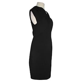 Halston Heritage-Asymmetrisches schwarzes Kleid Halston Heritage-Schwarz