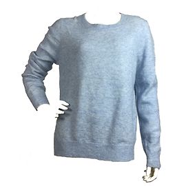 Gestuz Babyblauer Mohair-Pullover Hellblau