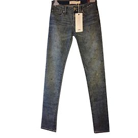 Jeans azules con dibujos y pequeños patrones de lágrimas de Marc by Marc Jacobs Azul