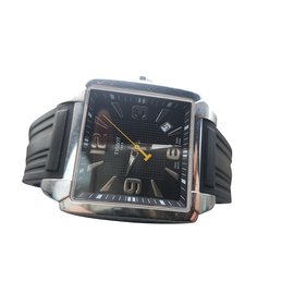 Tissot-Tissot swiss original rubber watch-Black