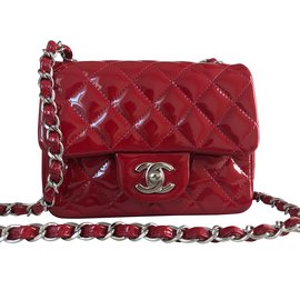 Chanel-Mini bolso de solapa-Roja