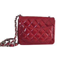 Chanel-Mini flap bag-Red