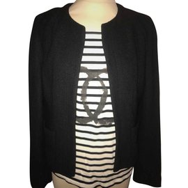 Chanel Jackets Black
