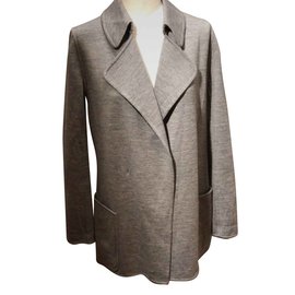 Hermès Jacke Grau Größe 38 Grau
