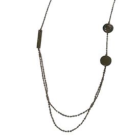 Colar longo Elie Saab em metal dourado Dourado