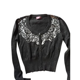 One step Ein Schritt Pullover / Weste Schwarz