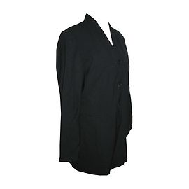 Gianfranco Ferré Pinstripe Wool Blend Blazer Black Black