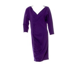 Diane Von Furstenberg-DvD vestido basuto de punto-Púrpura