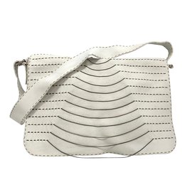 Fendi-White messanger/weekend bag-White