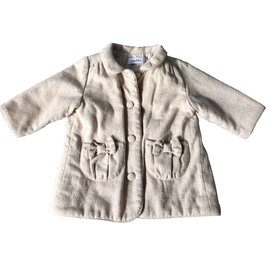 Baby Dior-Girl Coats outerwear-Beige