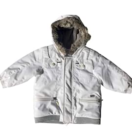Baby Dior-Manteaux de garçon-Blanc