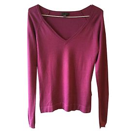 Renato Nucci Fuchsia-Pullover aus Seide und Kaschmir Fuschia