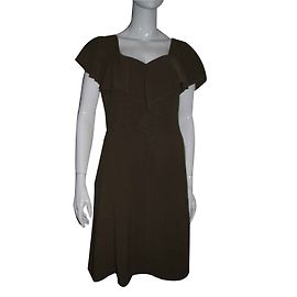 Autre Marque Adrianna Papell Chiffon Kleid Khaki Khaki