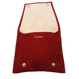 Cartier-Reisetasche für Schmuck / Uhren CARTIER-Rot
