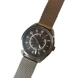 Tommy Hilfiger-Quartz Watches-Black,Silvery,Grey