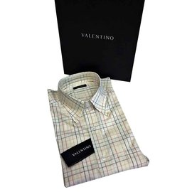 Valentino-Camisa VALENTINO-NEUVE Talla 43/44 (SG) EE.UU.-Multicolor