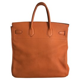 Hermès-Haut A Courroies Birkin 40-Naranja