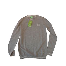Polo Hugo Boss Gris de Algodón Talla M Gris