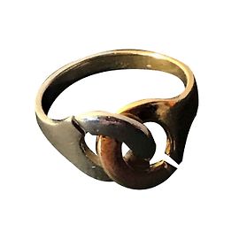 Dinh Van "Handschellen" Ring in Bicolor Gold 18 cts /750°°° Golden