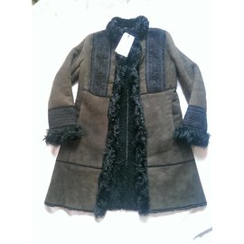 Antik Batik-Coats, Outerwear-Khaki