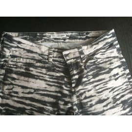 Isabel Marant Etoile-Jeans-Zebra-druck