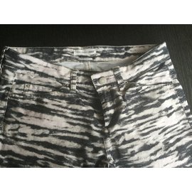 Isabel Marant Etoile-Jeans-Zebra print