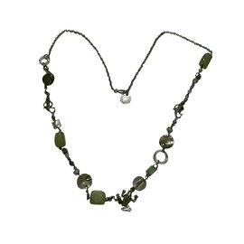 Aridza Bross-Lange Halsketten-Mehrfarben ,Grün