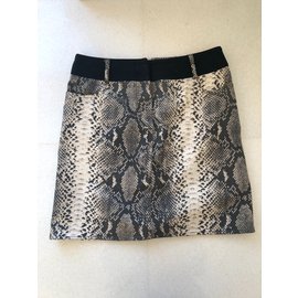 Laurèl-Mini falda de laurel-Impresión de pitón
