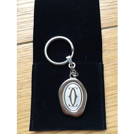 Cartier-Cartier vintage key ring with box-Silvery