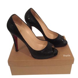 Christian Louboutin-Sequins Very Prive 120-Black