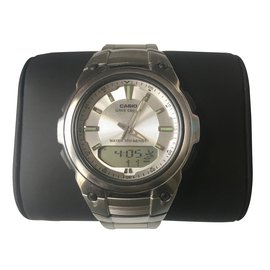 Autre Marque Casio Wave Ceptor Prata Cinza